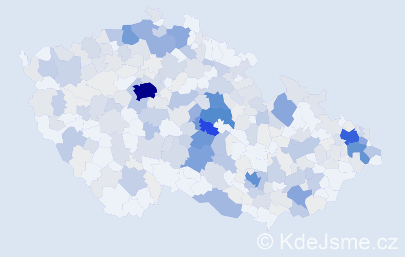 Příjmení: 'Pavlasová', počet výskytů 1040 v celé ČR