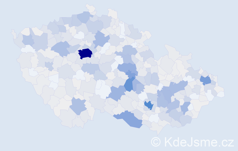 Příjmení: 'Gregor', počet výskytů 2694 v celé ČR