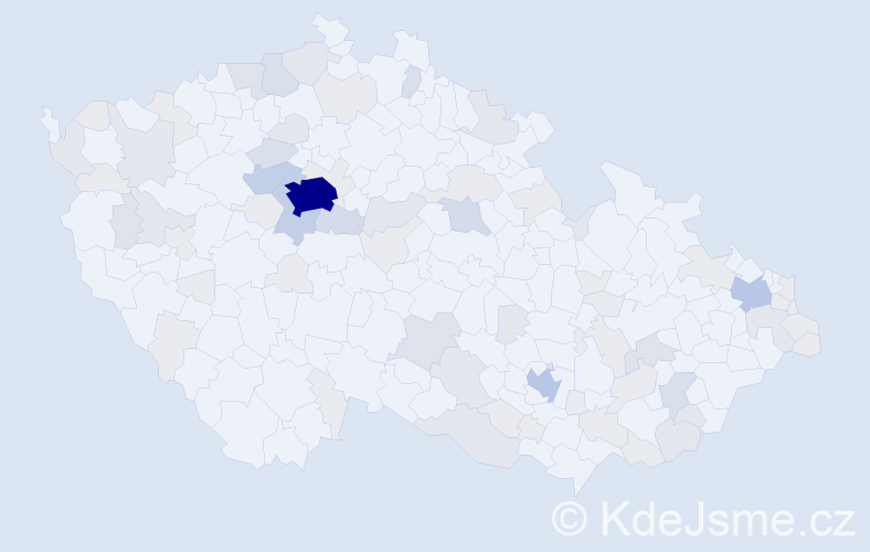 Příjmení: 'Smith', počet výskytů 219 v celé ČR