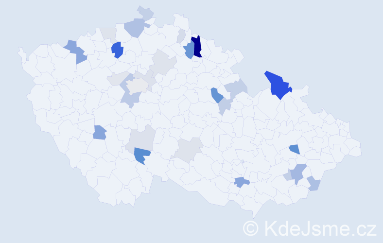 Příjmení: 'Buryánek', počet výskytů 62 v celé ČR