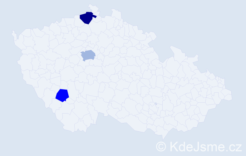 Příjmení: 'Kalesová', počet výskytů 6 v celé ČR