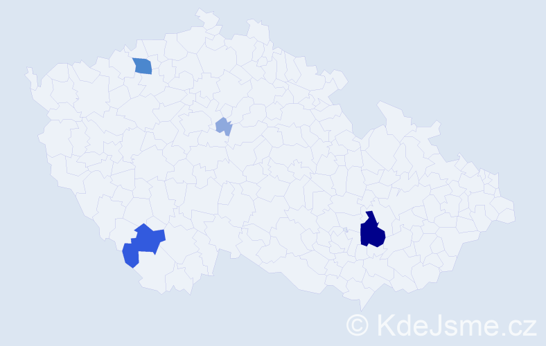 Příjmení: 'Trgala', počet výskytů 11 v celé ČR