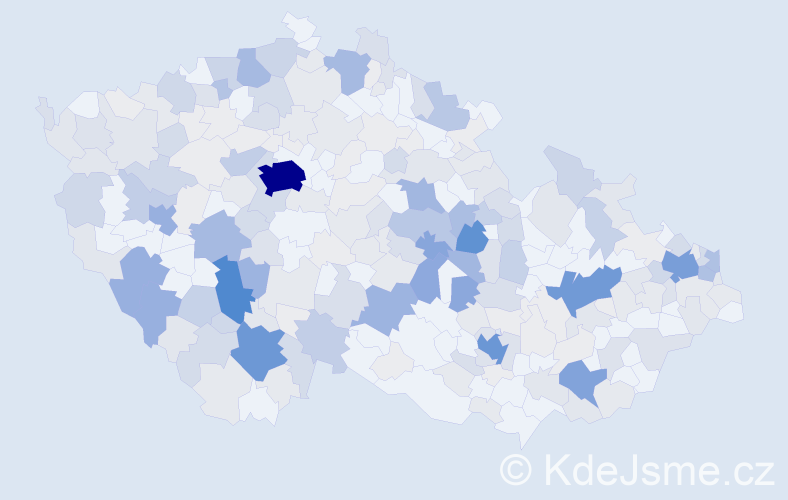 Příjmení: 'Hanus', počet výskytů 1088 v celé ČR