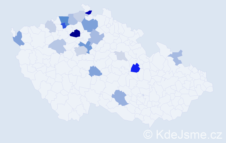 Příjmení: 'Quaiser', počet výskytů 48 v celé ČR