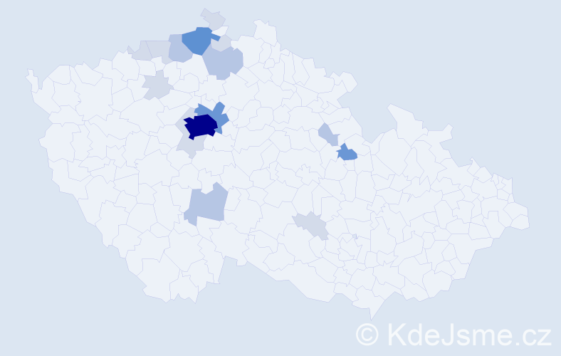 Příjmení: 'Doutnáčová', počet výskytů 51 v celé ČR