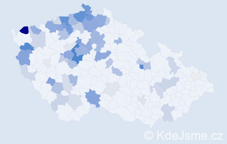 Příjmení: 'Arnoldová', počet výskytů 204 v celé ČR