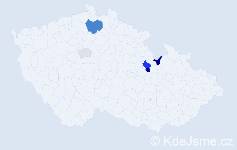 Příjmení: 'Kobulejová', počet výskytů 12 v celé ČR