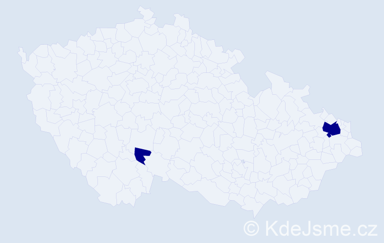 Příjmení: 'Olchovičová', počet výskytů 2 v celé ČR