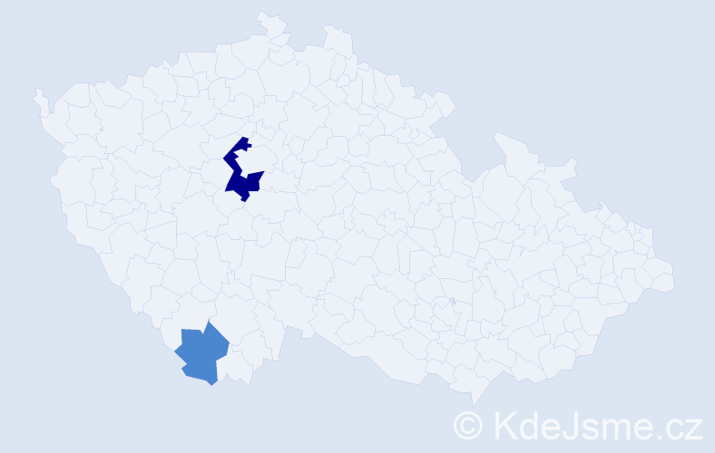 Příjmení: 'Spoladore', počet výskytů 4 v celé ČR