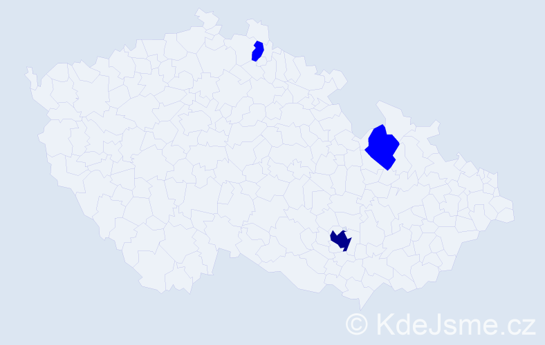 Příjmení: 'Reiff', počet výskytů 4 v celé ČR