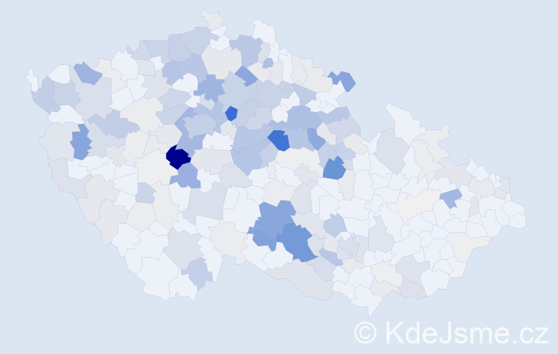 Příjmení: 'Rambousek', počet výskytů 834 v celé ČR