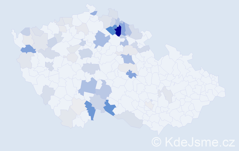 Příjmení: 'Chlupáčová', počet výskytů 202 v celé ČR