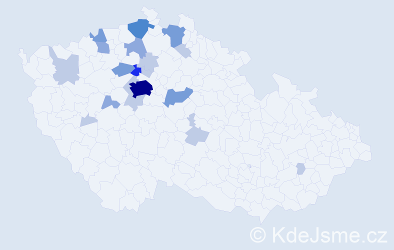 Příjmení: 'Strunecká', počet výskytů 48 v celé ČR