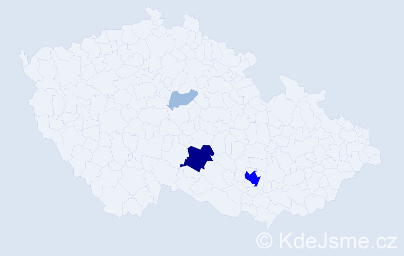 Příjmení: 'Atanasčev', počet výskytů 8 v celé ČR