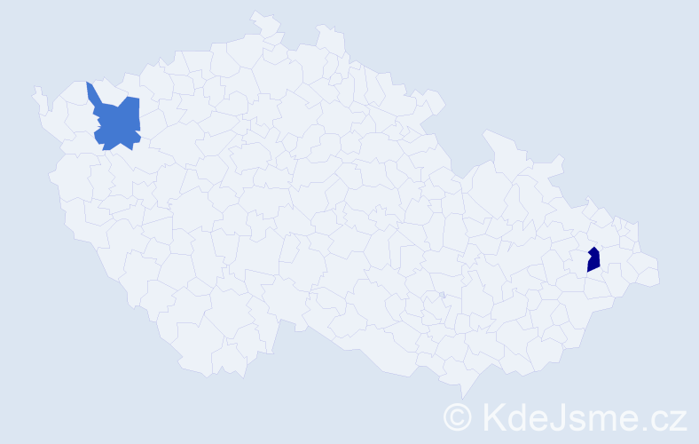 Příjmení: 'Kobzeva', počet výskytů 4 v celé ČR