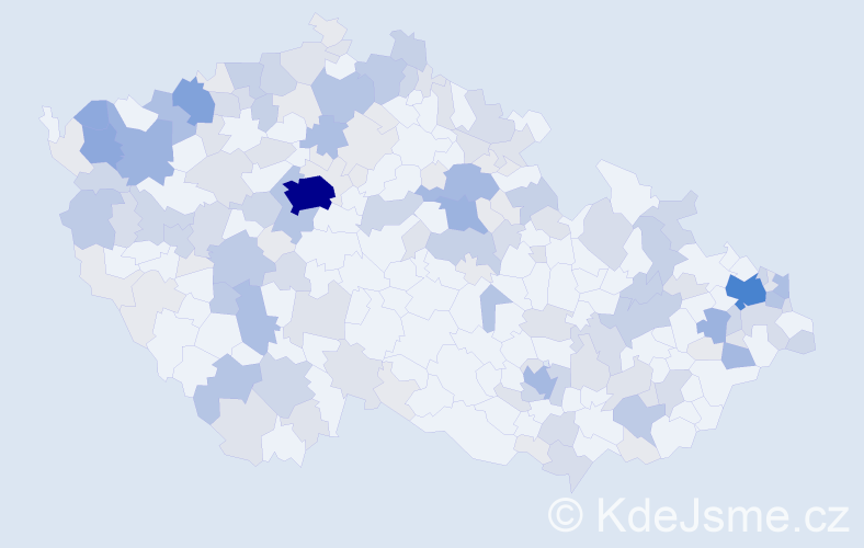 Příjmení: 'Hudák', počet výskytů 488 v celé ČR