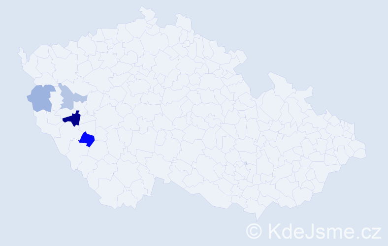 Příjmení: 'Volerová', počet výskytů 14 v celé ČR