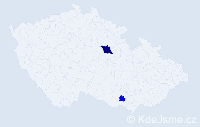 Příjmení: 'Rečlo', počet výskytů 3 v celé ČR