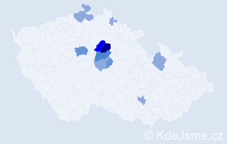 Příjmení: 'Slabinová', počet výskytů 31 v celé ČR