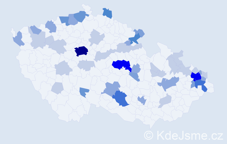 Příjmení: 'Roško', počet výskytů 114 v celé ČR