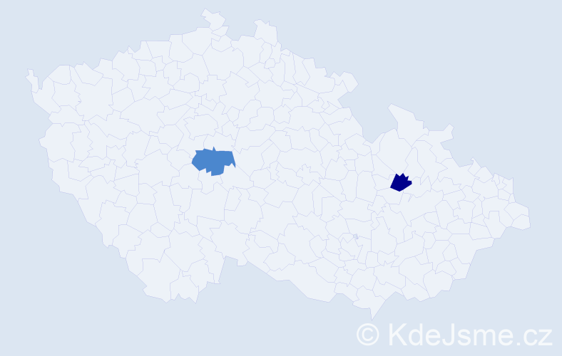 Příjmení: 'Gratzerová', počet výskytů 4 v celé ČR