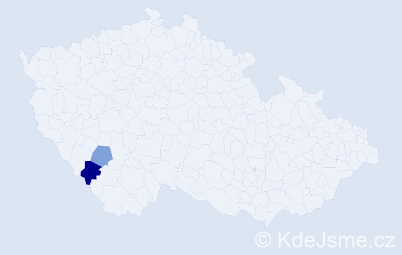 Příjmení: 'Maránková', počet výskytů 5 v celé ČR