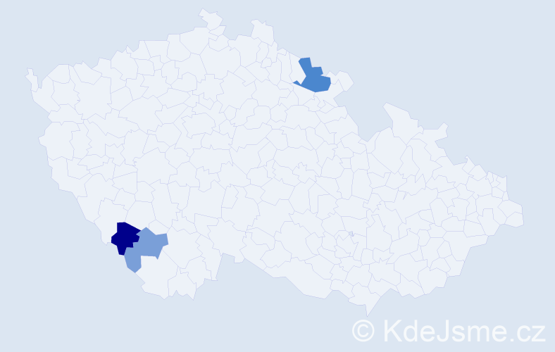 Příjmení: 'Gabauerová', počet výskytů 12 v celé ČR