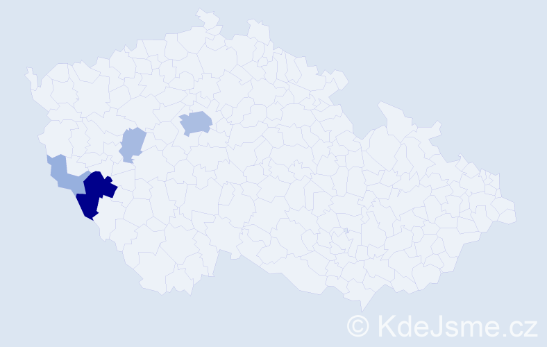 Příjmení: 'Langmayer', počet výskytů 22 v celé ČR