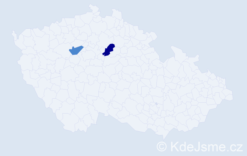 Příjmení: 'Lugmajer', počet výskytů 7 v celé ČR
