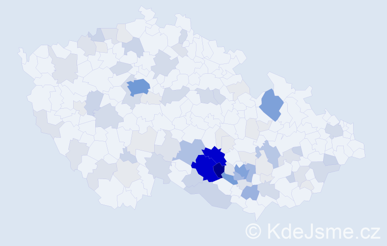 Příjmení: 'Chytka', počet výskytů 345 v celé ČR