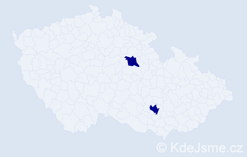 Příjmení: 'Weissenstein', počet výskytů 2 v celé ČR