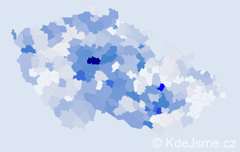 Příjmení: 'Bartáková', počet výskytů 2145 v celé ČR