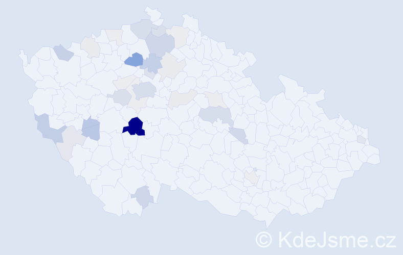 Příjmení: 'Heranová', počet výskytů 89 v celé ČR