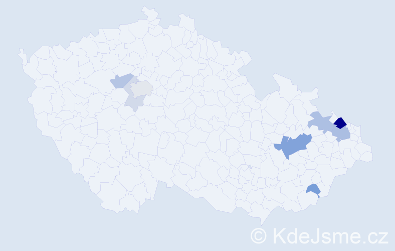Příjmení: 'Breitkopf', počet výskytů 26 v celé ČR