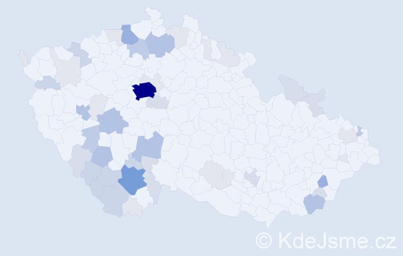 Příjmení: 'Drhová', počet výskytů 159 v celé ČR