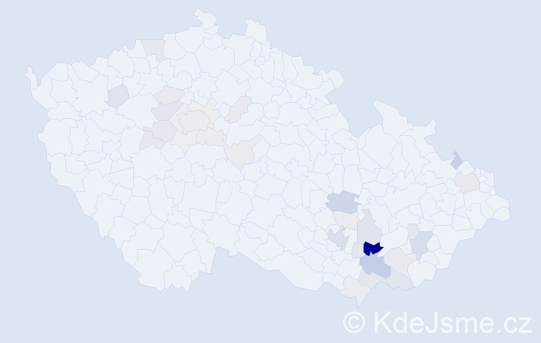 Příjmení: 'Lefner', počet výskytů 120 v celé ČR