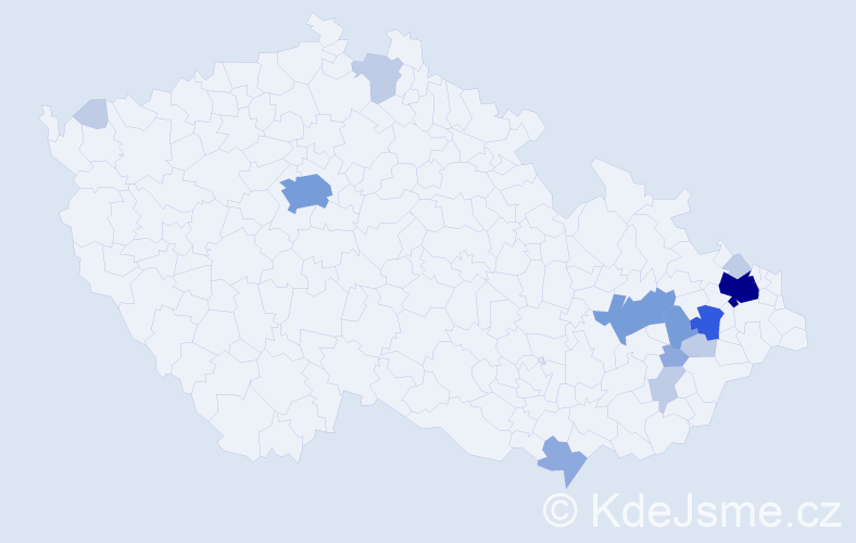 Příjmení: 'Irgl', počet výskytů 34 v celé ČR