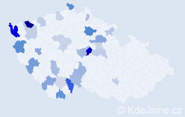 Příjmení: 'Tran Anh', počet výskytů 59 v celé ČR