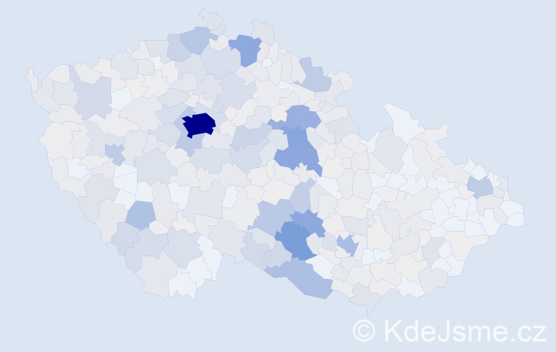 Příjmení: 'Trojanová', počet výskytů 2071 v celé ČR