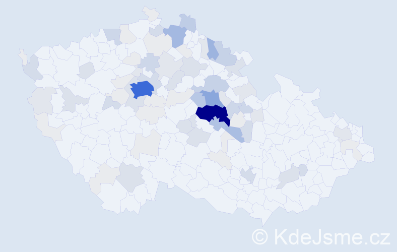 Příjmení: 'Malinská', počet výskytů 307 v celé ČR