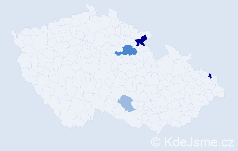 Příjmení: 'Molinger', počet výskytů 11 v celé ČR