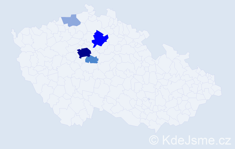Příjmení: 'Lauterkranzová', počet výskytů 13 v celé ČR