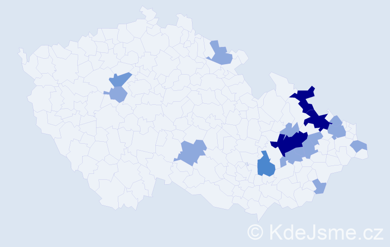 Příjmení: 'Morbitzer', počet výskytů 46 v celé ČR