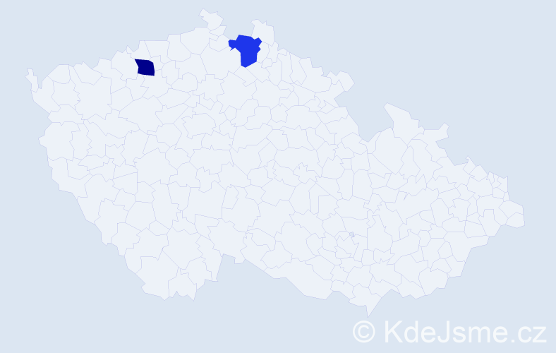 Příjmení: 'Trochca', počet výskytů 2 v celé ČR