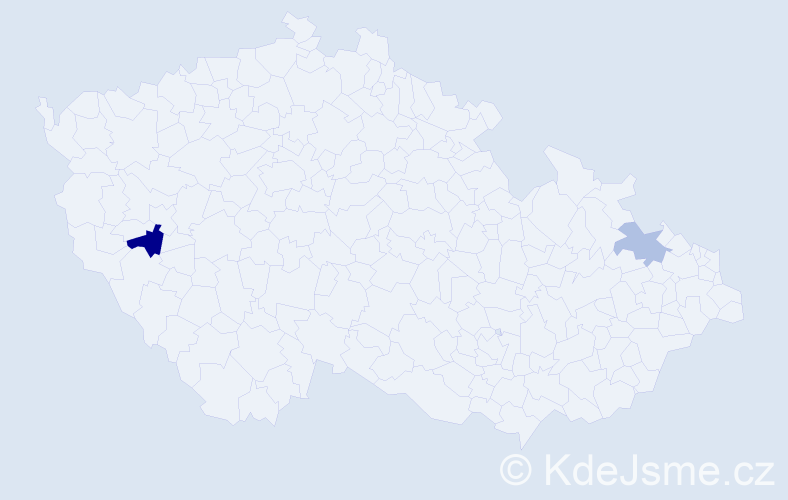Příjmení: 'Khomich', počet výskytů 3 v celé ČR