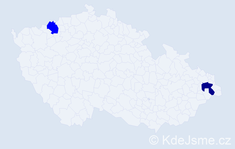 Příjmení: 'Piaseczná', počet výskytů 3 v celé ČR