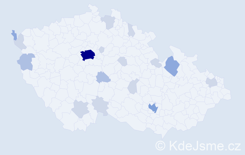 Příjmení: 'Svitlyk', počet výskytů 39 v celé ČR