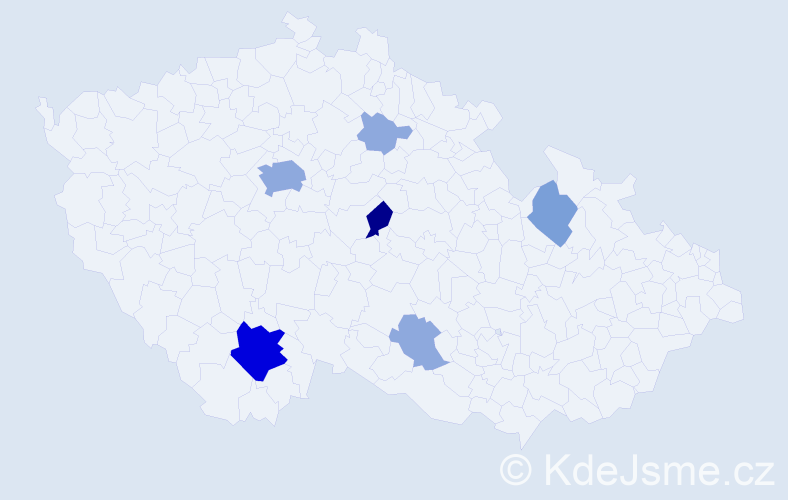 Příjmení: 'Ašenbrenner', počet výskytů 18 v celé ČR