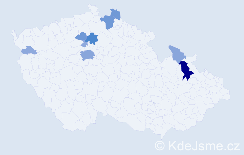 Příjmení: 'Staščáková', počet výskytů 28 v celé ČR