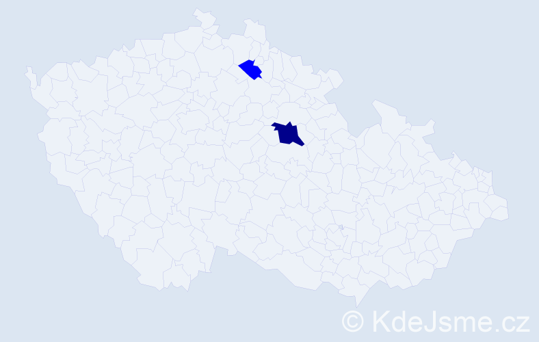 Příjmení: 'Chamalidis', počet výskytů 3 v celé ČR
